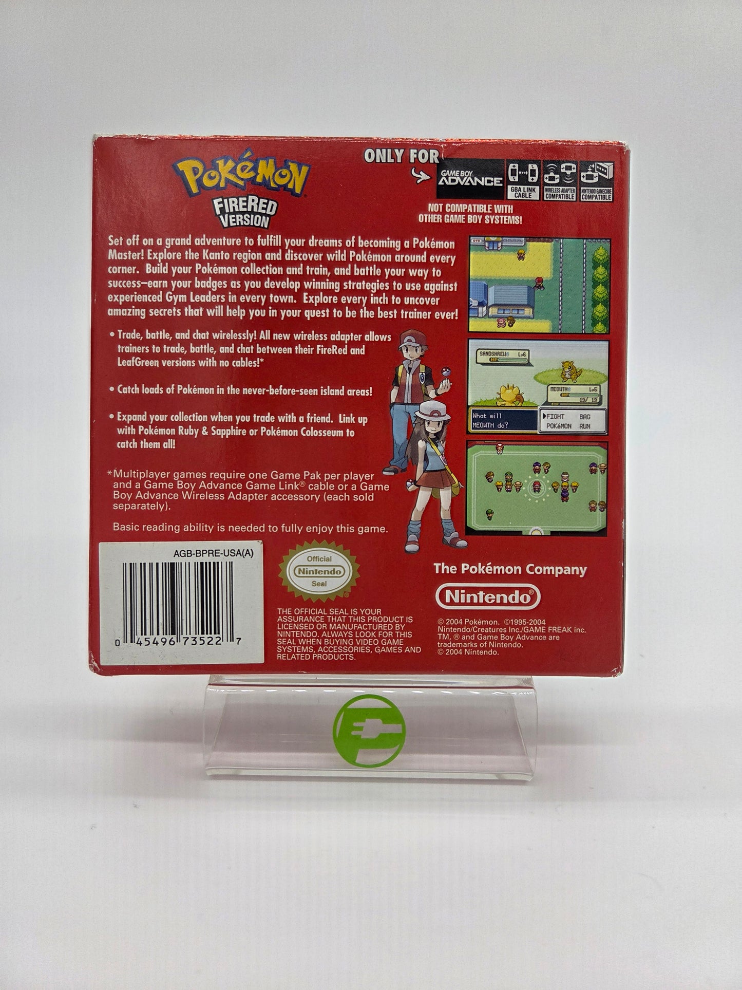 Pokemon FireRed (Nintendo GameBoy Advance, 2004)